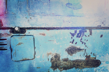 Steel texture and rust background.vintage tone.