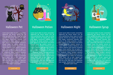 Halloween Vertical Banner Concept