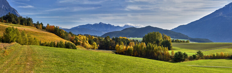 Autumn in the alps, Austria around the village Sillian