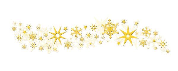 Christmas decoration stars snowflakes