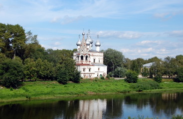 Fototapeta na wymiar Vologda, Russia. Church of St. John Chrysostom. The church was built in XVII century