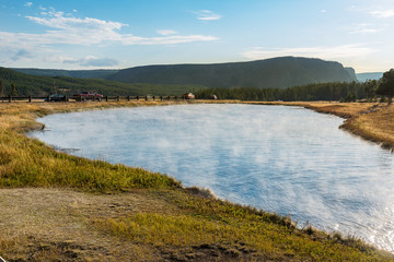 Hot springs in Yellowstone