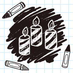 candle doodle