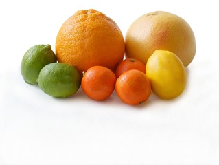 multicolor juicy citrus fruits