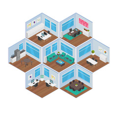 Isometric Office vector illustration