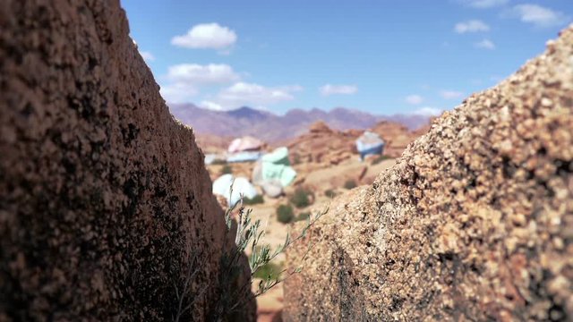 Painted rocks time lapse  Morocco