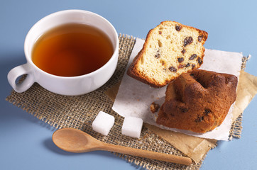 Tea and cupcake