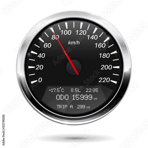 "Speedometer. Kilometers per hour" Stock image and royalty-free vector ...