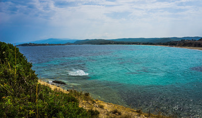 Beautiful Panorama With Turquoise Water, Sithonia, Halkidiki, Greece
