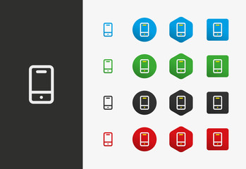 Smart phone icon variations