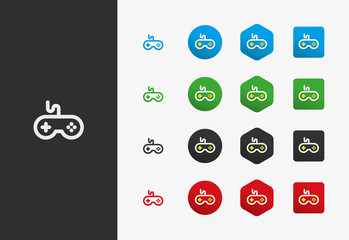 Game controller icon variations © Moonlake