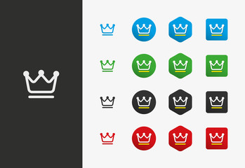 Crown icon variations