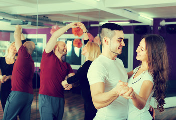 people having dancing class