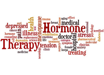 Hormone Therapy, word cloud concept 9