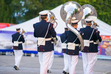 Fototapeta premium Concert band or windband performing during event..