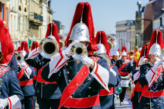 Concert band or windband performing during event..