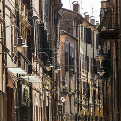 Häuserflucht in Ferrara