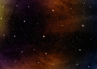 galaxy in a free space