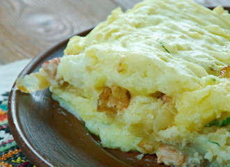 Russian potato pie