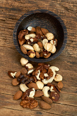 Bowl of mixed nuts