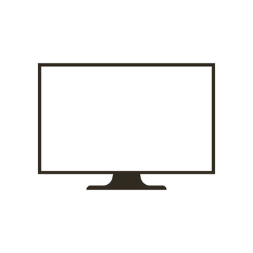 TV monitor icon vector