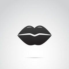 Lips vector icon. 