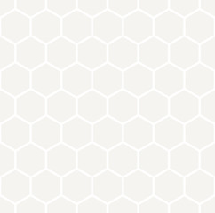 Fototapeta premium hexagon geometric light gray graphic design pattern
