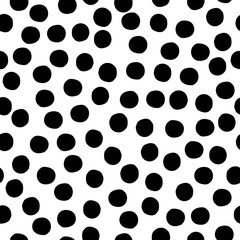 Seamless pattern. Hand drawn spots. Vector illustration