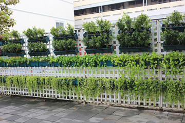 vertical garden floral