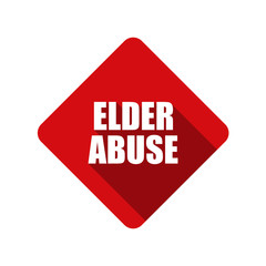 Elder Abuse illustration sign