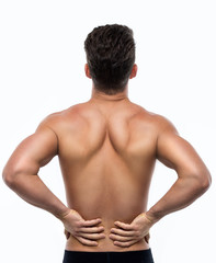Fototapeta premium Man with back pain 