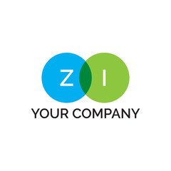 simple initial two circle