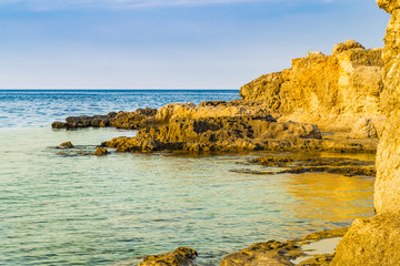 rocky coastal shore of Puglia