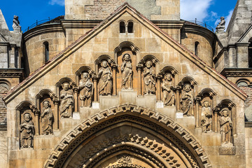 Chapel of Jak in Vajdahunyad Castle (1896). Budapes, Hungary. © dbrnjhrj