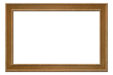 photo frame isolated on white background with clipping path