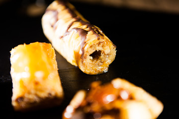 Baklava with Nuts scattered