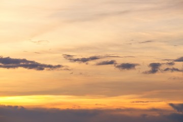 Sunset. beautiful nature Sky and Cloud at sunset