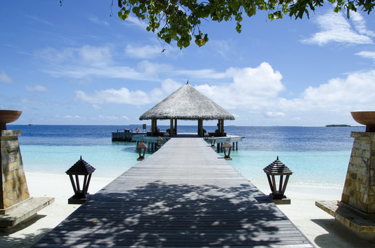 Maldives pier