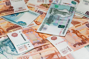Ruble banknotes