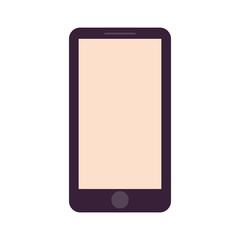 smartphone portable device icon over white background. vector illustration