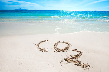 CO2 on tropical beach