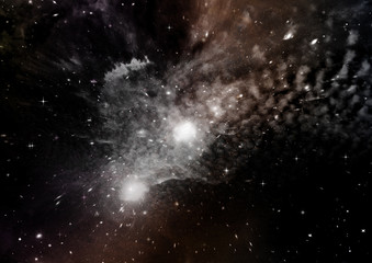 galaxy in a free space