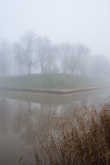 Sun rays on the lonely beach