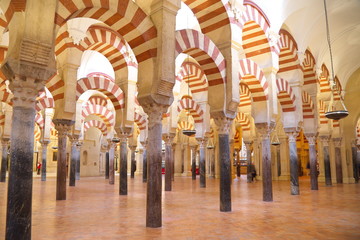 Interior of The Cathedral and former Great Mosque of Cordoba