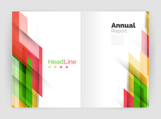 Motion concept. Business annual report cover templates