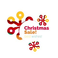 Christmas and New Year sale banner