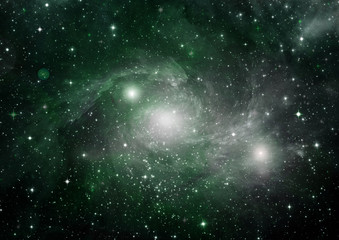 galaxy in a free space