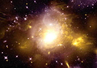 galaxy in a free space