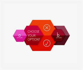 Paper infographic banners and stickers