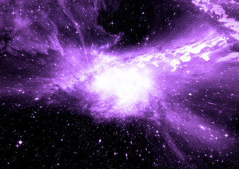 galaxy in a free space